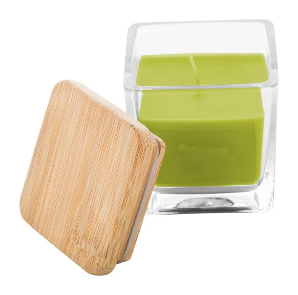 Cubama candle, vanilla Green