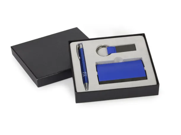 MORRIS gift set (card holder Blue