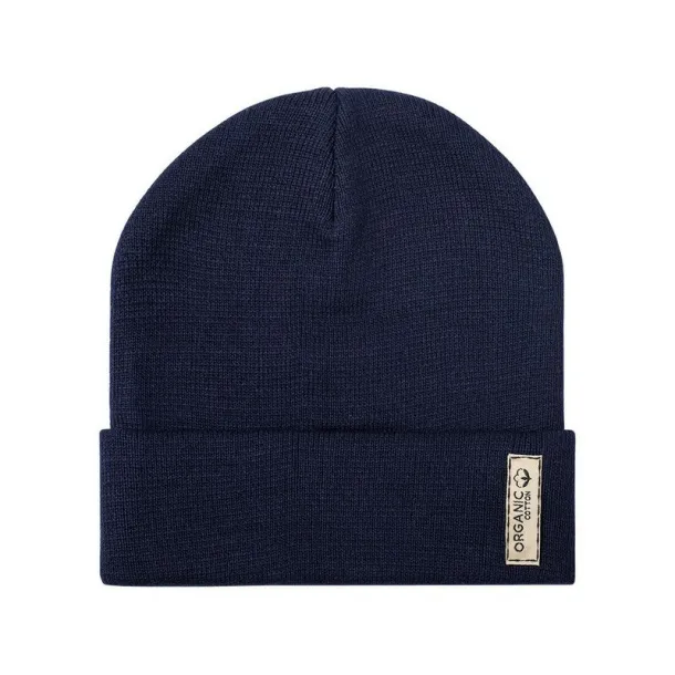  Organic cotton winter hat Mornarski plava