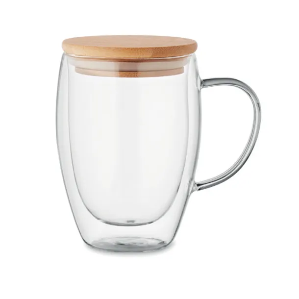 TIROL Double wall borosilicate mug Transparent