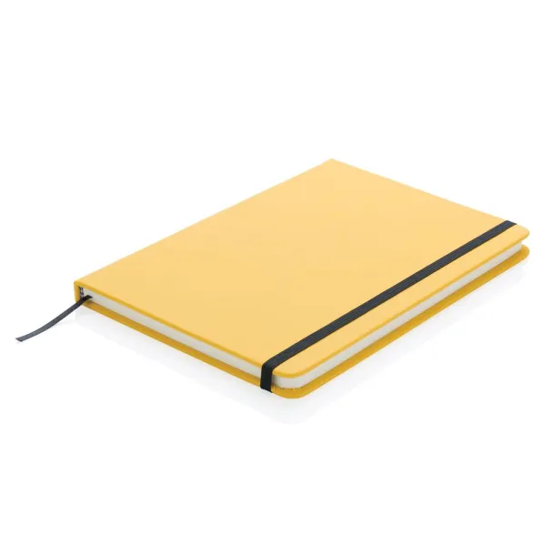  Standard hardcover PU notebook A5 - XD Collection Yellow