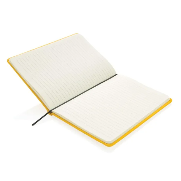  Standard hardcover PU notebook A5 - XD Collection Yellow