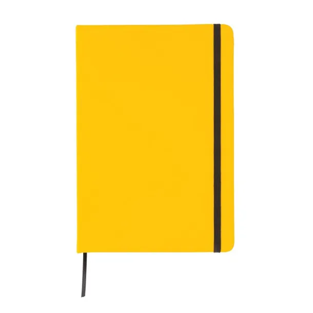  Standard hardcover PU notebook A5 - XD Collection Yellow