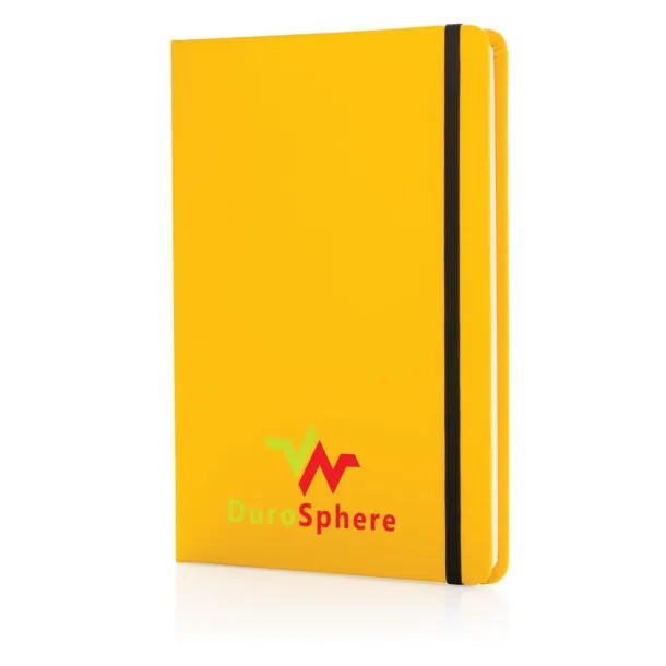  Standard hardcover PU notebook A5 - XD Collection Yellow