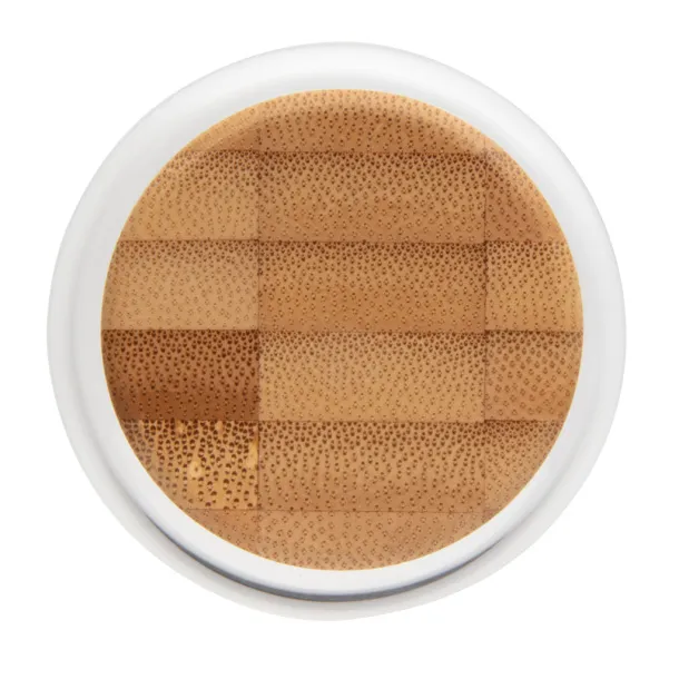  Impact borosilikatna staklena boca s poklopcem od bambusa - XD Collection Prozirno Siva