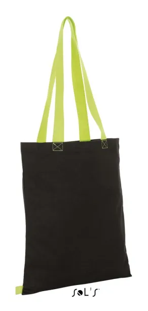  SOL'S HAMILTON - SHOPPING BAG, 235 g/m2 - SOL'S Black Neon Lime