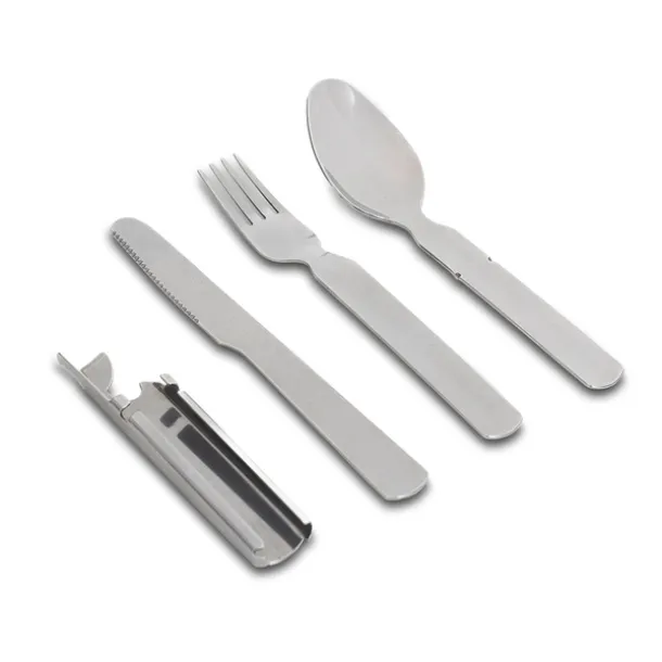 LEON camping cutlery set Silver