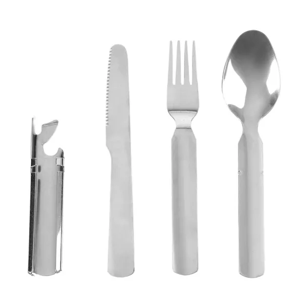 LEON camping cutlery set Silver