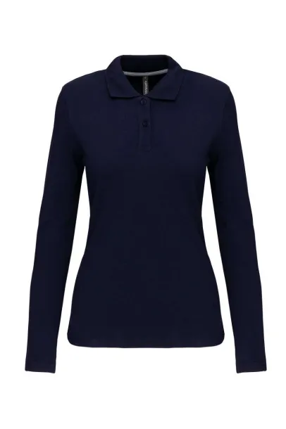  LADIES' LONG-SLEEVED POLO SHIRT - Kariban Navy