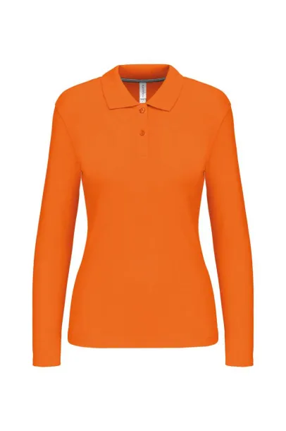  LADIES' LONG-SLEEVED POLO SHIRT - Kariban Orange