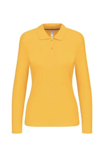  LADIES' LONG-SLEEVED POLO SHIRT - Kariban Yellow