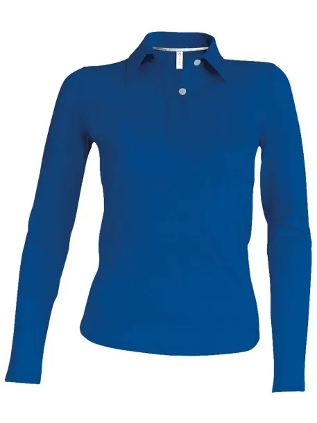  LADIES' LONG-SLEEVED POLO SHIRT - Kariban Light Royal Blue