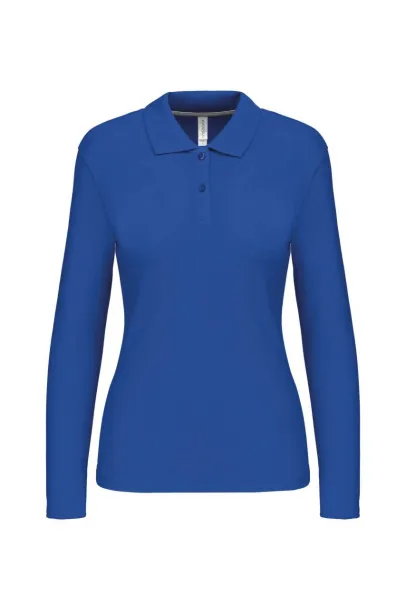  LADIES' LONG-SLEEVED POLO SHIRT - Kariban Light Royal Blue