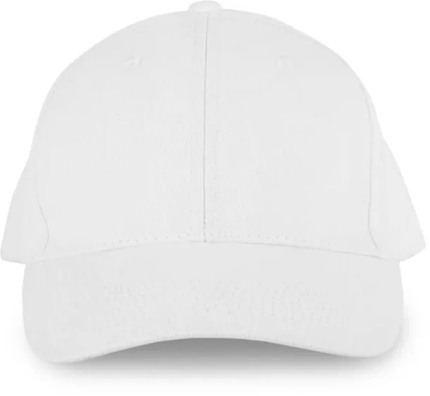  6 PANELS ORGANIC COTTON CAP - K-UP White