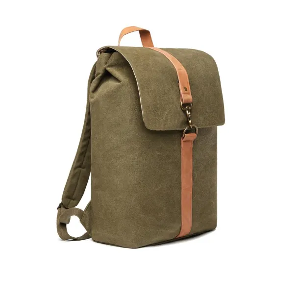  VINGA Bosler canvas backpack - Vinga Green 