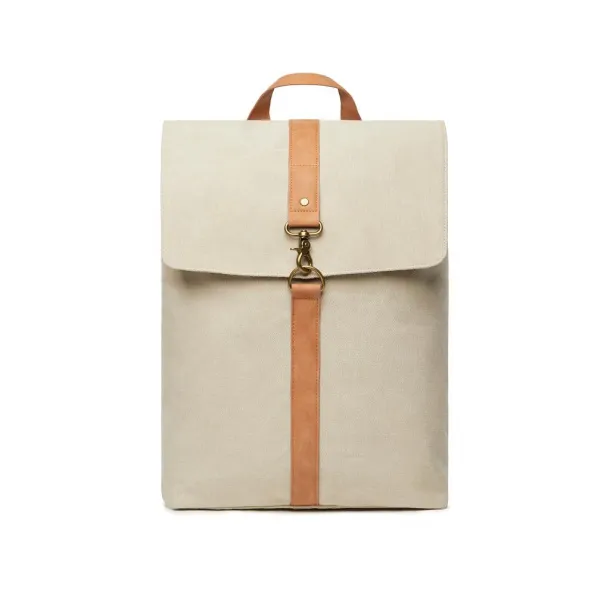  VINGA Bosler canvas backpack - Vinga beige