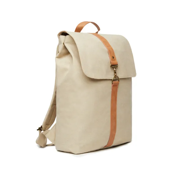  VINGA Bosler canvas backpack - Vinga beige
