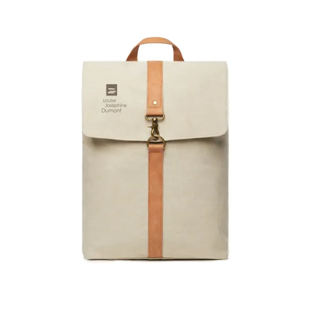  VINGA Bosler canvas backpack - Vinga beige