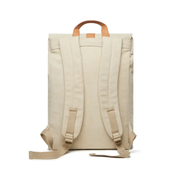  VINGA Bosler canvas backpack - Vinga beige