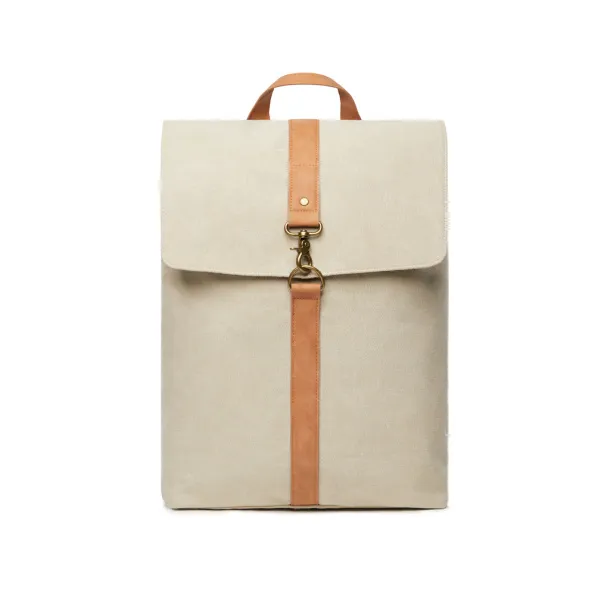  VINGA Bosler canvas backpack - Vinga beige