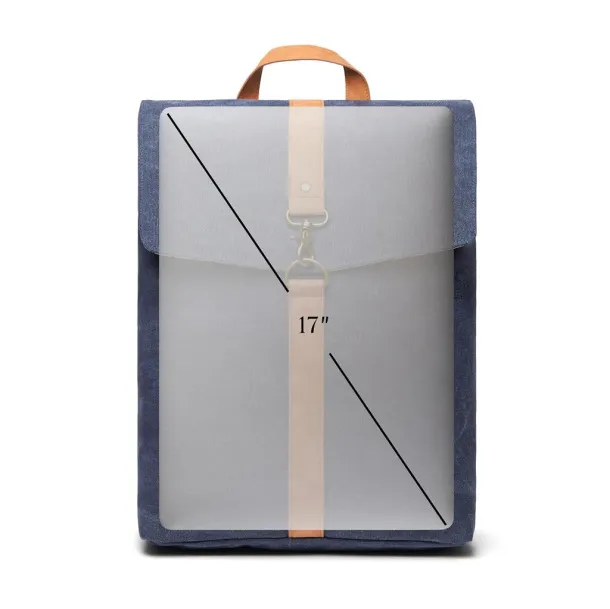  VINGA Bosler canvas backpack - Vinga navy 