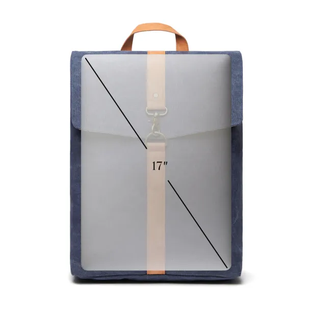  VINGA Bosler canvas backpack - Vinga navy 