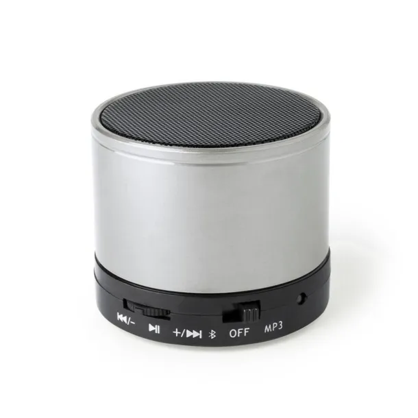  Wireless speaker 3W, radio silver