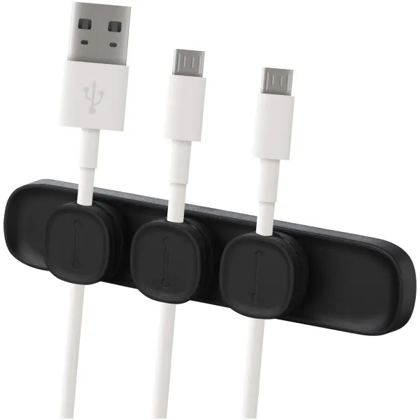 Magclick magnetic cable manager - Avenue Solid black