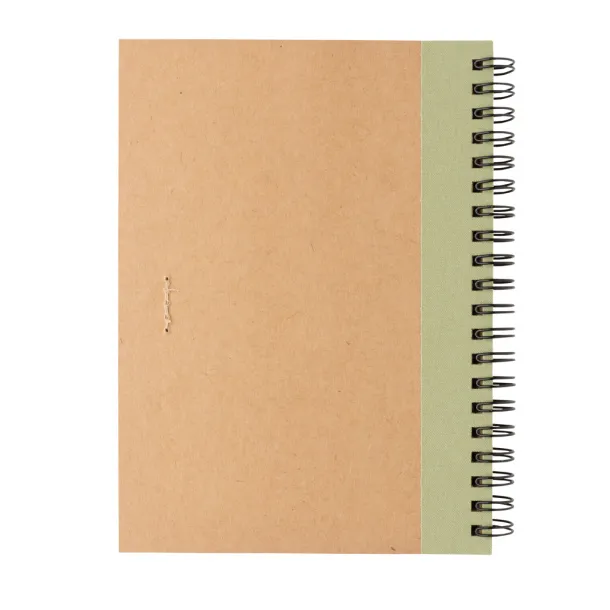  Kraft spiral notebook with pen - XD Collection 45533C 