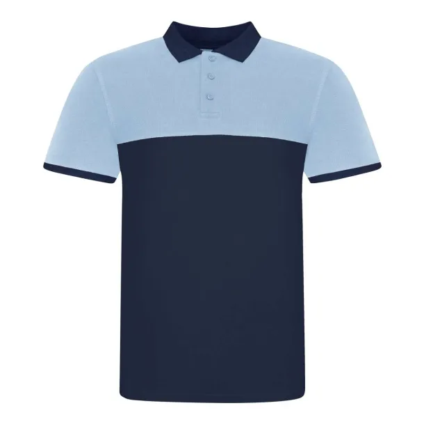  Dvobojna polo majica - Just Polos Oxford Navy Sky Blue