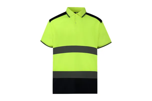  Dvobojna polo majica, 120 g/m² - Yoko Fluo Yellow Mornarsko plava
