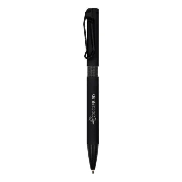 Amara Ball pen with cord clip Crna