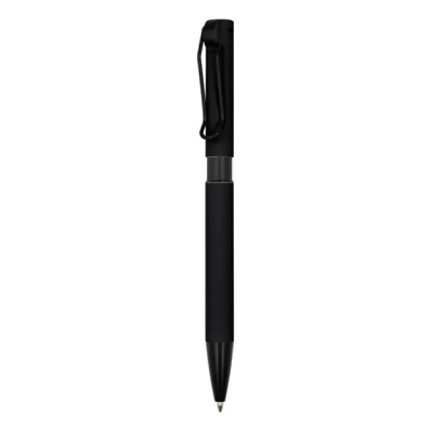 Amara Ball pen with cord clip Crna