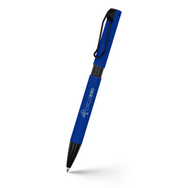 Amara Ball pen with cord clip navy blue