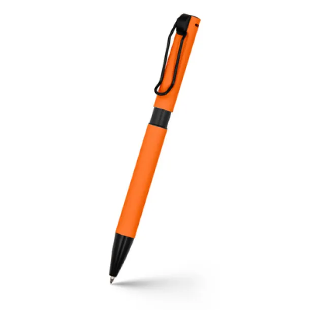 Amara Ball pen with cord clip orange