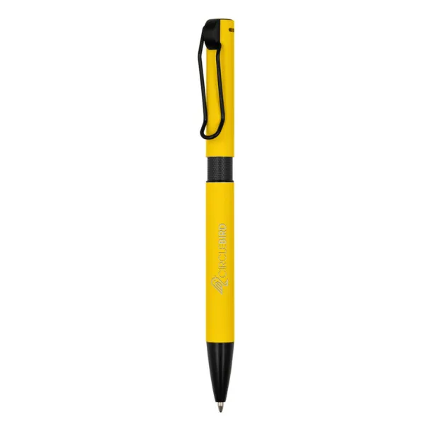 Amara Ball pen with cord clip yellow