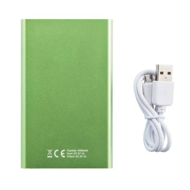  4.000 mAh slim powerbank - XD Collection Green White