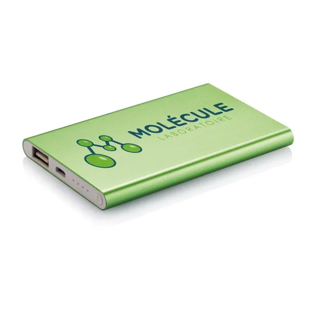  4.000 mAh slim powerbank - XD Collection Green White