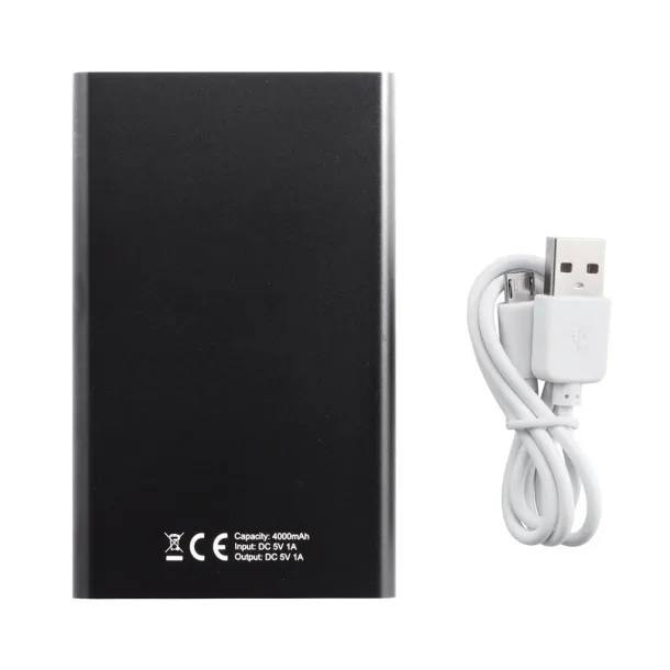  4.000 mAh slim powerbank - XD Collection Black White