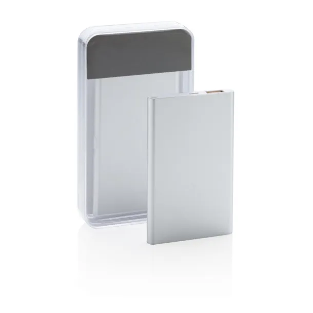  4.000 mAh slim powerbank - XD Collection Silver White