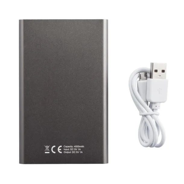  4.000 mAh slim powerbank - XD Collection Grey White