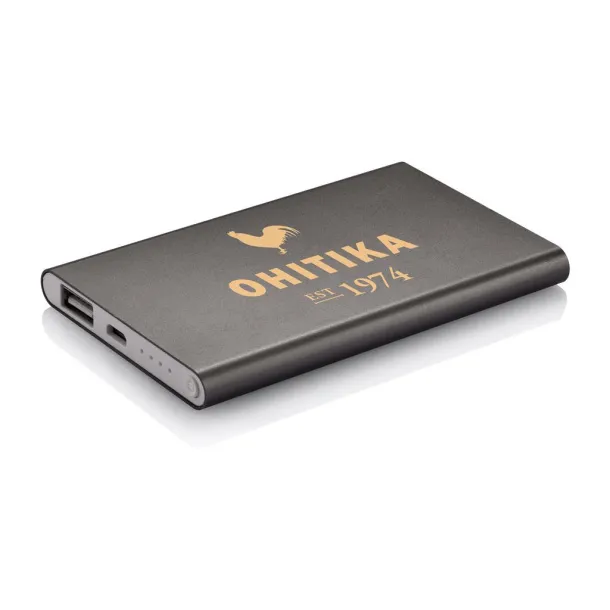  4.000 mAh slim powerbank - XD Collection Grey White