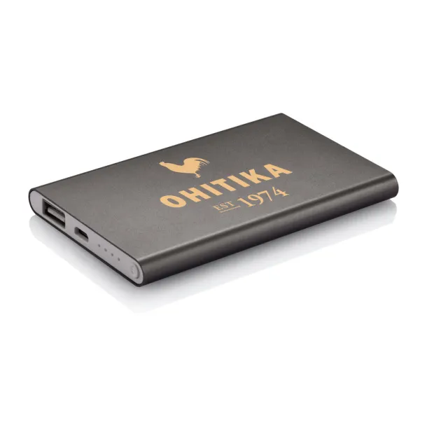  4.000 mAh slim powerbank - XD Collection Grey White