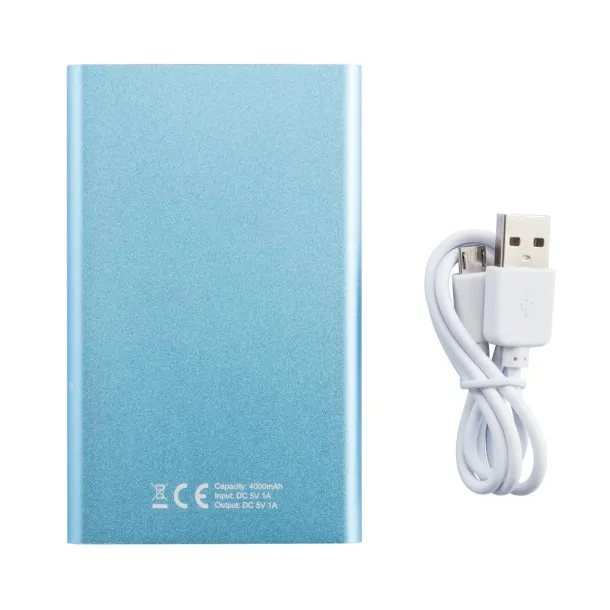  4.000 mAh slim powerbank - XD Collection Blue White