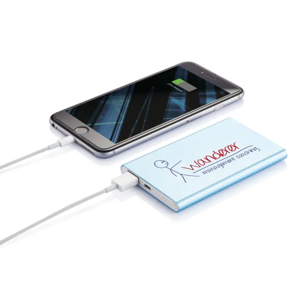  4.000 mAh slim powerbank - XD Collection Blue White