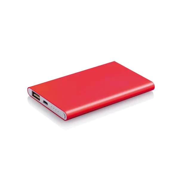  4.000 mAh slim powerbank - XD Collection Red White