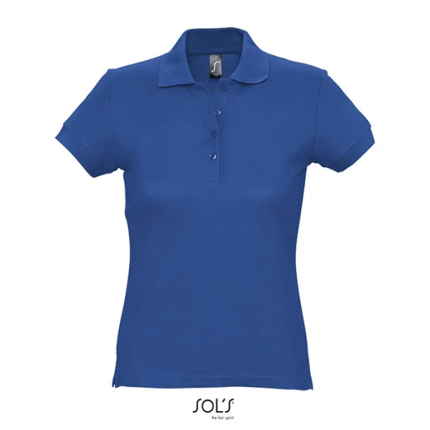 PASSION WOMEN POLO-170g Royal blue