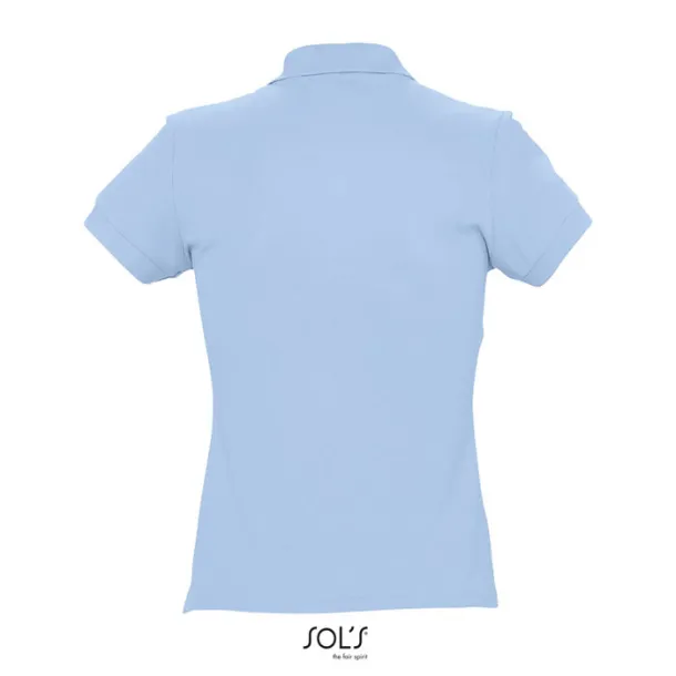 PASSION WOMEN POLO-170g Sky blue