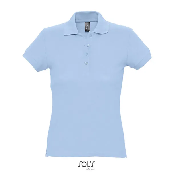 PASSION WOMEN POLO-170g Sky blue