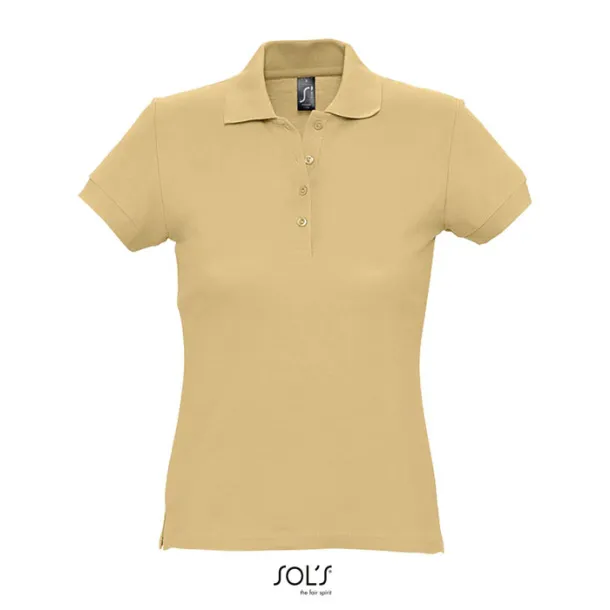 PASSION WOMEN POLO-170g Sand